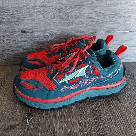 ALTRA LONE PEAK 3.0 Trail Running Walking Hike Red/Deep Sea A2653-1 Women 7.5 - Picture 4 of 10